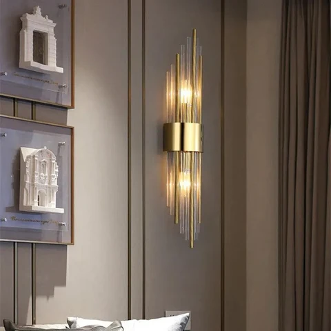 LED Wall Sconce Crystal Design Modern Home Lighting - Image 8